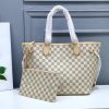 LV Neverfull MM Tote Bag Damier Azur Canvas Rose Ballerine Pink For Women N41605 PA