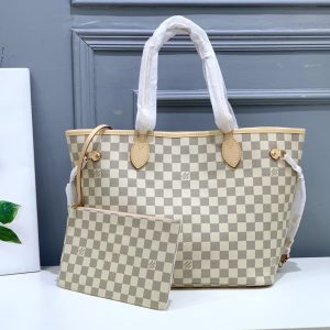 LV Neverfull MM Tote Bag Damier Azur Canvas Rose Ballerine Pink For Women N41605 2 8db30f4a result