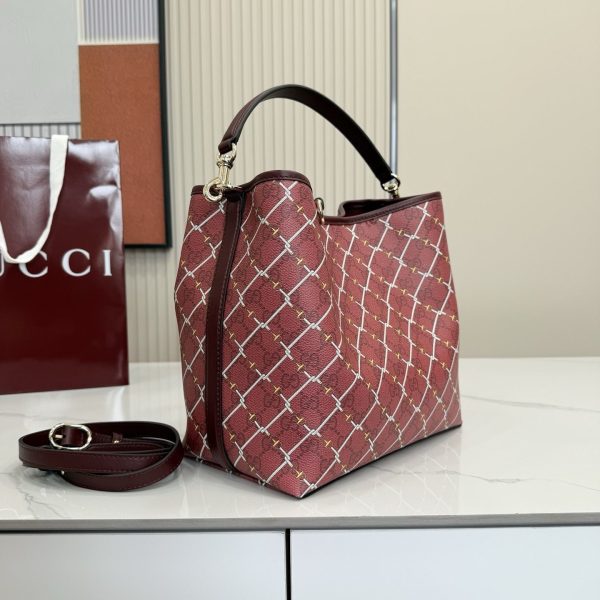 GG Emblem Small Bucket Bag 815103 QA