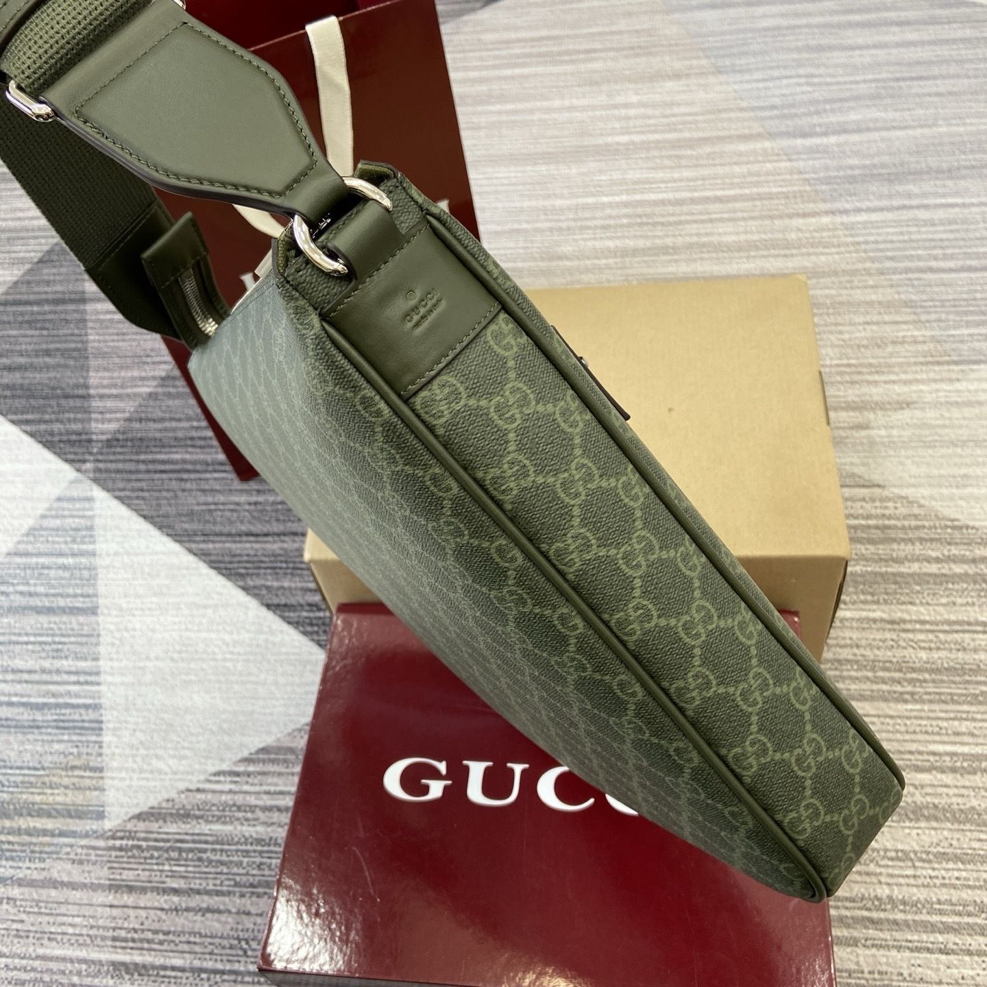 GG Monogram Small Messenger Bag 792081 GG Monogram Small Messenger Bag 792081