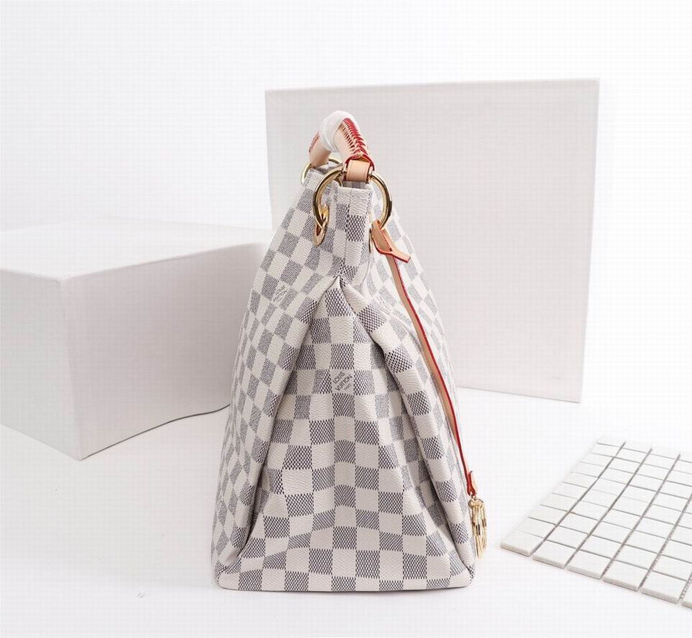 LV Artsy MM Damier Azur Canvas For Women N40253 LV Artsy MM Damier Azur Canvas For Women N40253