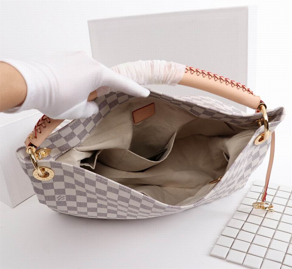 LV Artsy MM Damier Azur Canvas For Women N40253 LV Artsy MM Damier Azur Canvas For Women N40253