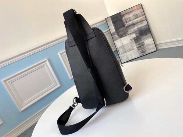 LV Avenue Sling Bag Taiga Black For Men M30443 PA LV Avenue Sling Bag Taiga Black For Men M30443 PA