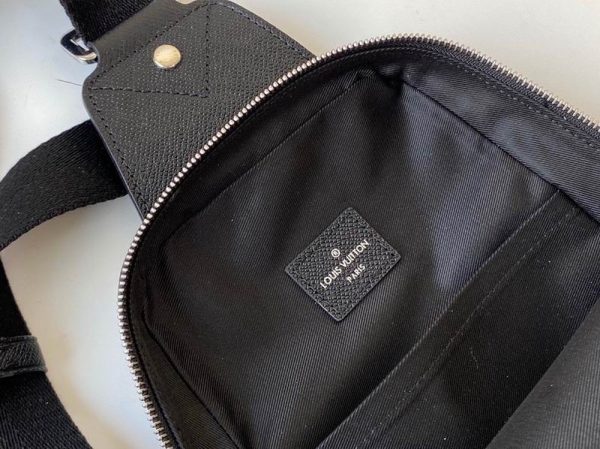 LV Avenue Sling Bag Taiga Black For Men M30443 PA LV Avenue Sling Bag Taiga Black For Men M30443 PA