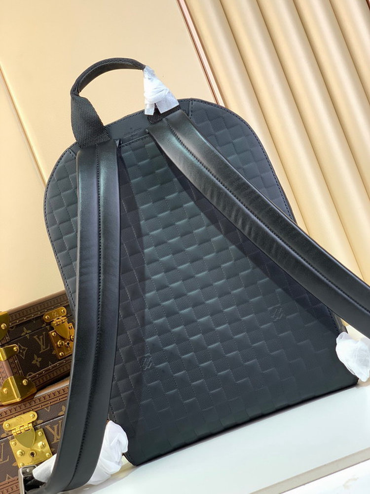 LV Campus Backpack Damier Infini Onyx Silver For Men N40306 LV Campus Backpack Damier Infini Onyx Silver For Men N40306