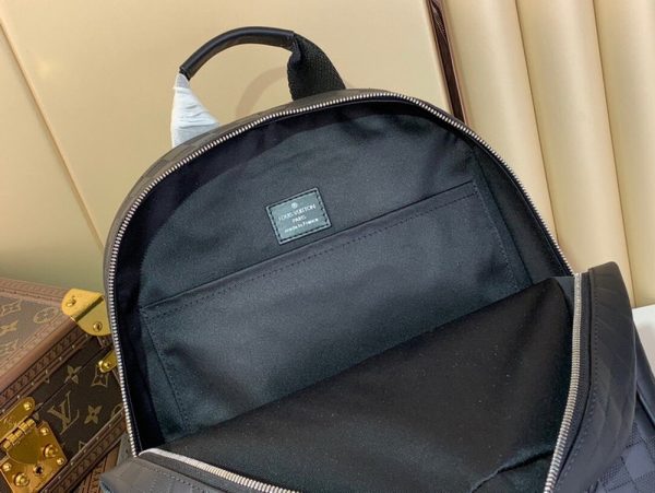 LV Campus Backpack Damier Infini Onyx Silver For Men N40306 PA
