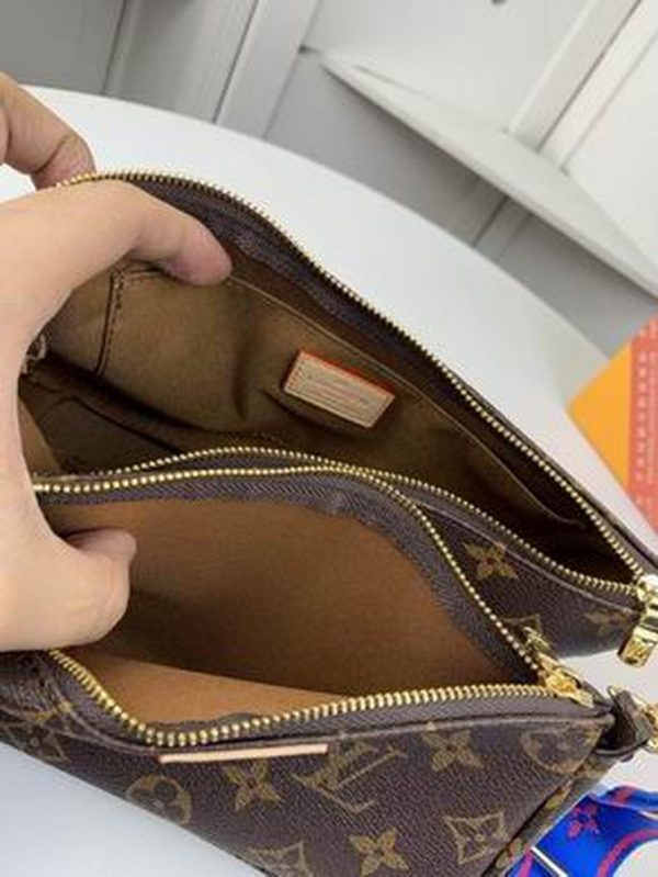 LV Multi Pochette Accessoires Monogram Canvas Blue For Women PA