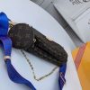 LV Multi Pochette Accessoires Monogram Canvas Blue For Women PA