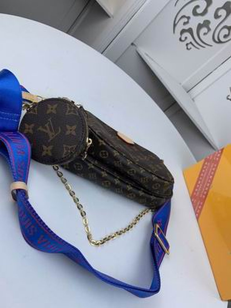 LV Multi Pochette Accessoires Monogram Canvas Blue For Women LV Multi Pochette Accessoires Monogram Canvas Blue For Women