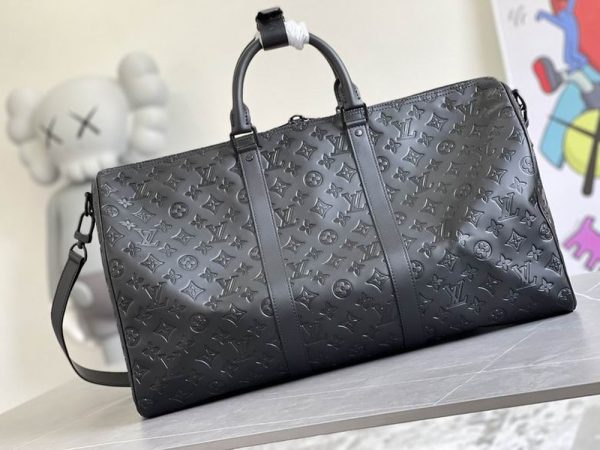 LV Keepall Bandoulière 50 Monogram Shadow for Men M44810 PA