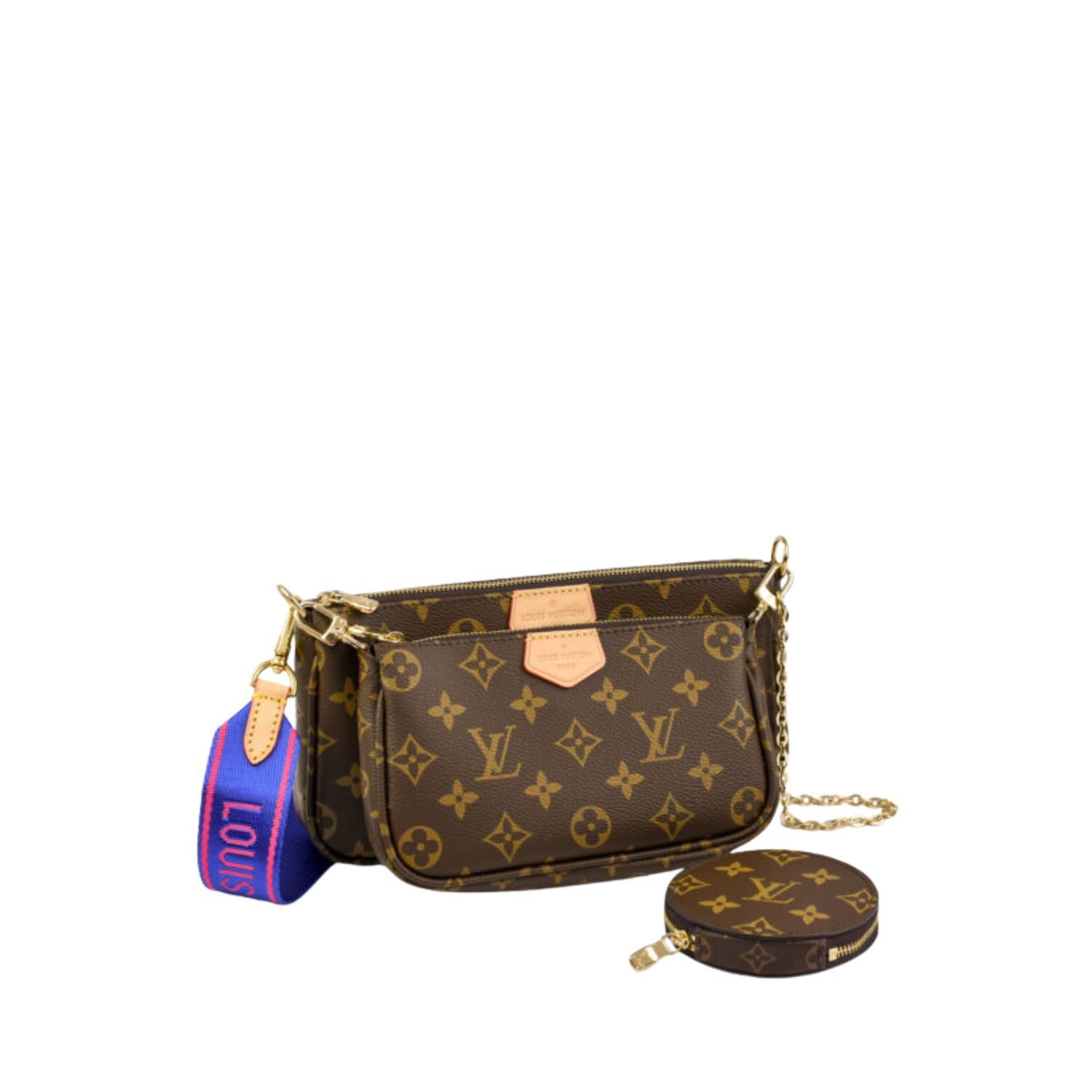 LV Multi Pochette Accessoires Monogram Canvas Blue For Women LV Multi Pochette Accessoires Monogram Canvas Blue For Women