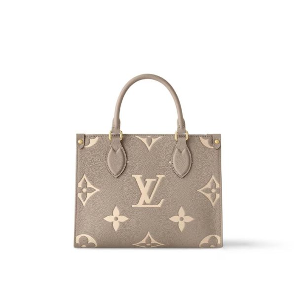 LV OnTheGo PM Bag Bicolor Light-Brown PA