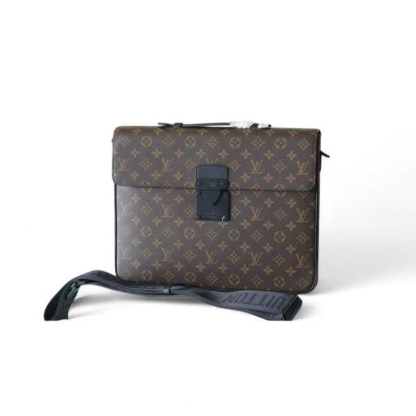 LV S-Lock Briefcase in Monogram Canvas for Men PA