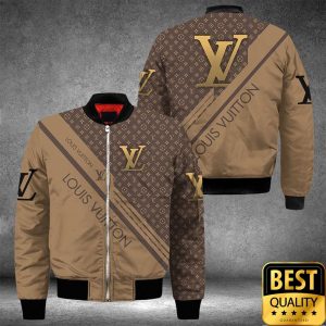 Luxury Louis Vuitton Brown With Diagonal Brand Name Stripe And Monogram 3D Shirt 153