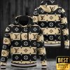 Luxury Louis Vuitton Light Yellow And Black Interleaved Pattern 3D Shirt And Pants 170