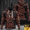 Luxury Louis Vuitton Paris Black With Red Brand Name 3D Shirt And Pants 172