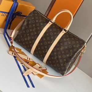 LV Keepall Bandoulière 45 Monogram Canvas Travel Bags M41418