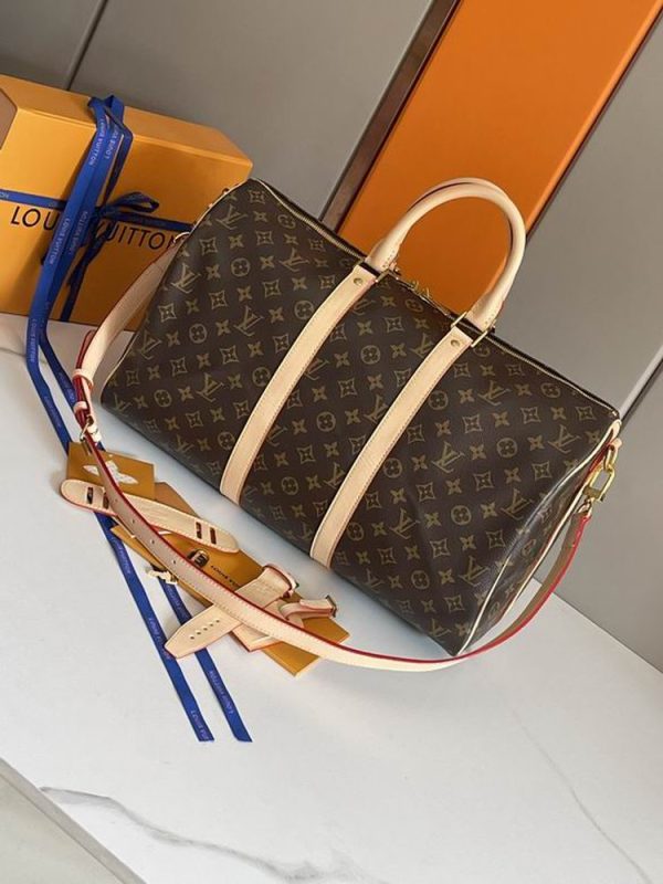 LV Keepall Bandoulière 45 Monogram Canvas Travel Bags M41418 PA
