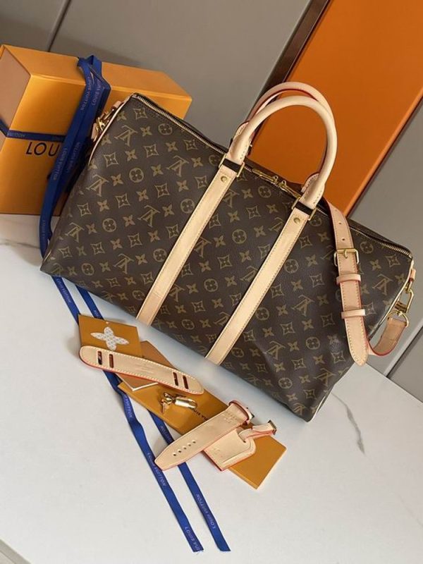 LV Keepall Bandoulière 45 Monogram Canvas Travel Bags M41418 PA
