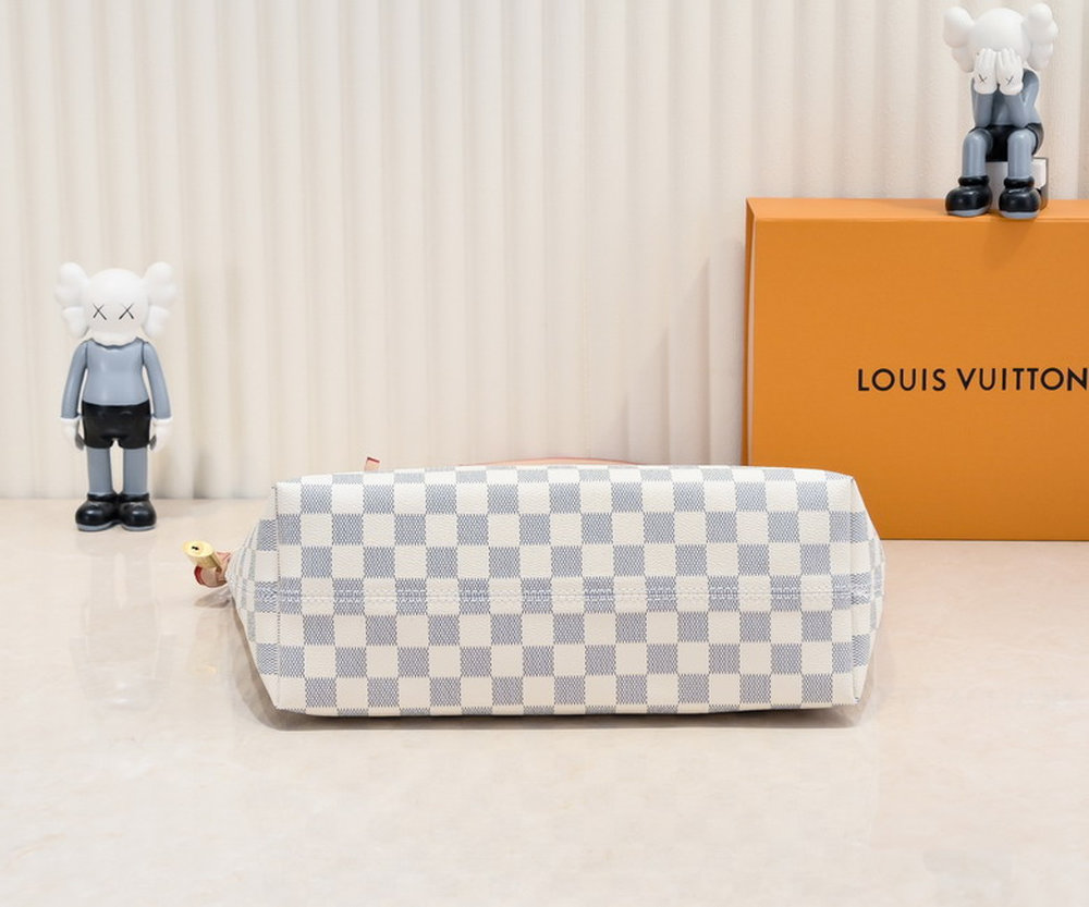 LV Lena MM Damier Azur Canvas For Women N44040 LV Lena MM Damier Azur Canvas For Women N44040