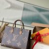 LV OnTheGo MM Monogram And Monogram Reverse Canvas For Women, Shoulder Bags M45321 PA LV OnTheGo MM Monogram And Monogram Reverse Canvas For Women, Shoulder Bags M45321 PA