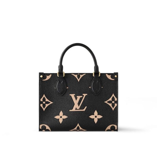 LV OnTheGo PM Tote Bag Black For Women M45659 PA