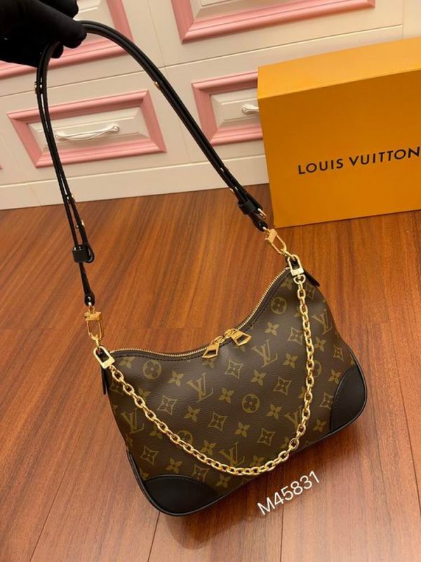 LV Boulogne Monogram Canvas Black For Women M45831 PA