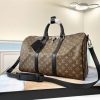 LV Keepall Bandouliere 45 Monogram Macassar Canvas For Men, Travel Bags M56711 PA