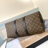 LV Keepall Bandouliere 45 Monogram Macassar Canvas For Men, Travel Bags M56711 PA