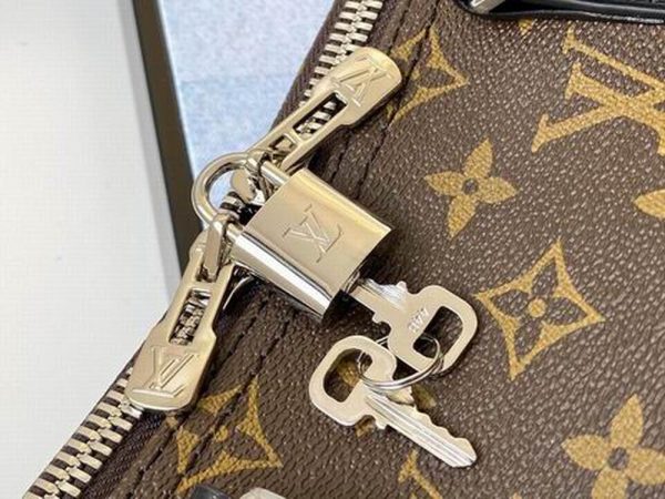 LV Keepall Bandouliere 45 Monogram Macassar Canvas For Men, Travel Bags M56711 PA