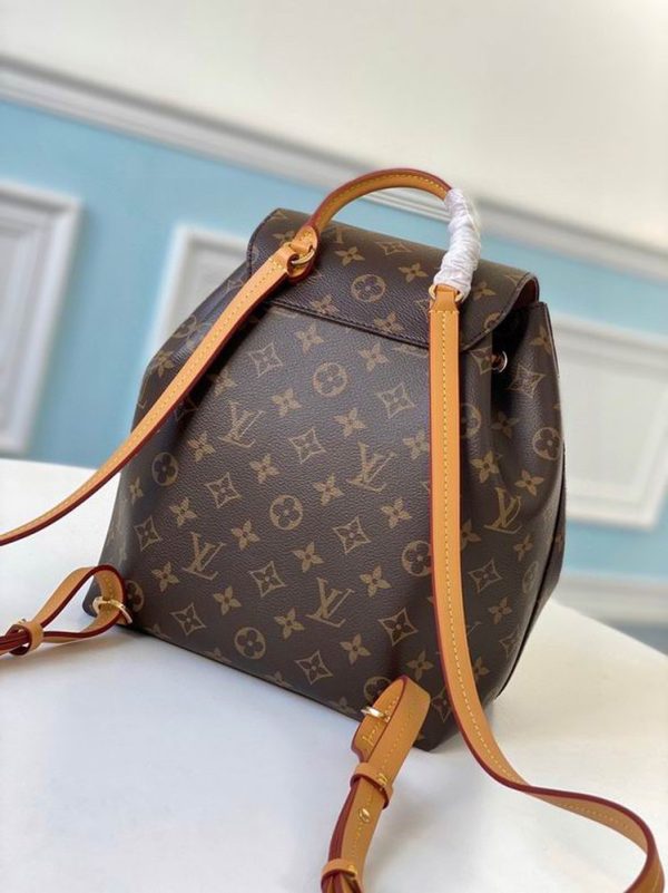 LV Montsouris Backpack Beige For Women M45501 PA