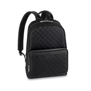 LV Campus Backpack Damier Infini Onyx Silver For Men N40306 LV Campus Backpack Damier Infini Onyx Silver For Men N40306