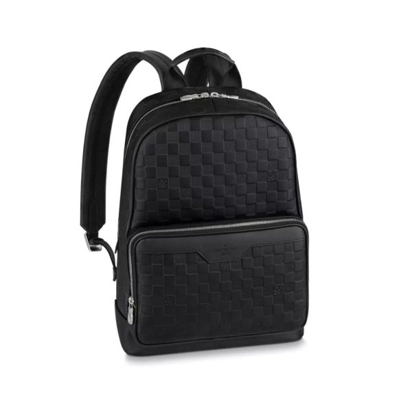 LV Campus Backpack Damier Infini Onyx Silver For Men N40306 PA