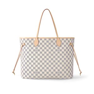 LV Neverfull GM Tote Bag Damier Azur Canvas Beige For Women N41360 LV Neverfull GM Tote Bag Damier Azur Canvas Beige For Women N41360