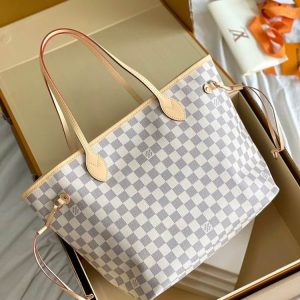 LV Neverfull MM Tote Bag Damier Azur Canvas for Women N41361 2 N41361 31X28X14cm YG 2 1765070 result