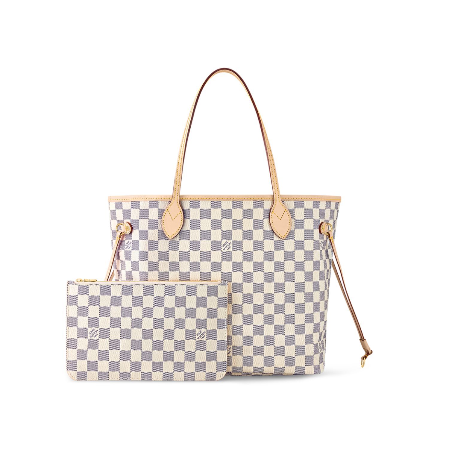 LV Neverfull MM Tote Bag Damier Azur Canvas for Women N41361 LV Neverfull MM Tote Bag Damier Azur Canvas for Women N41361