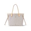 LV Neverfull MM Tote Bag Damier Azur Canvas Rose Ballerine Pink For Women N41605 PA