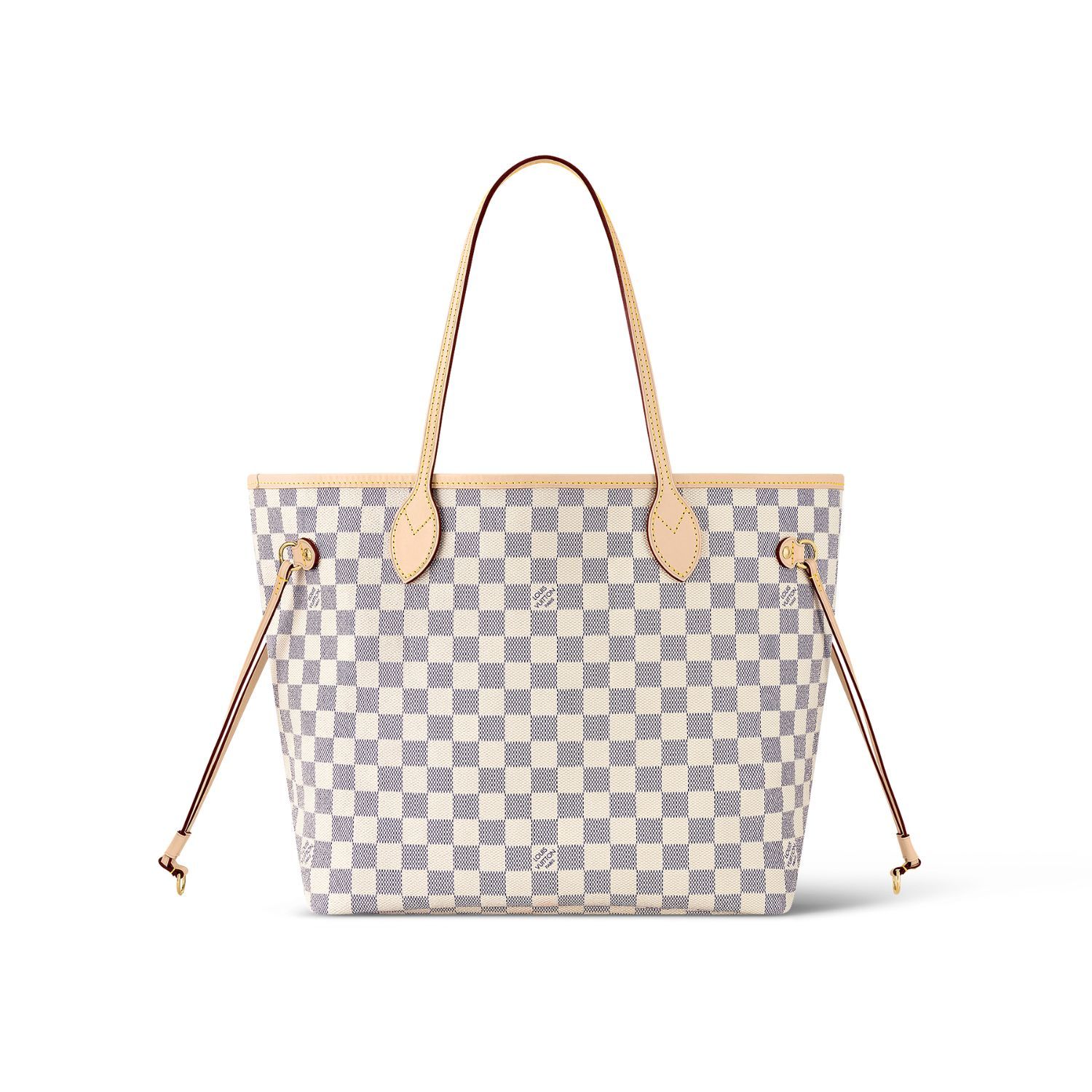 LV Neverfull MM Tote Bag Damier Azur Canvas Rose Ballerine Pink For Women N41605 LV Neverfull MM Tote Bag Damier Azur Canvas Rose Ballerine Pink For Women N41605