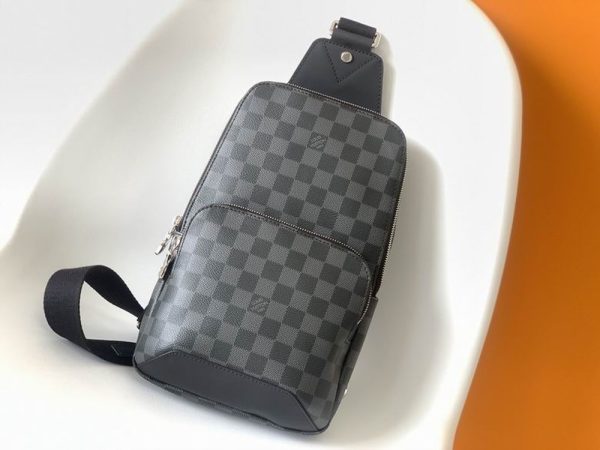 LV Avenue Sling Bag Damier Graphite Canvas For Men N41719 PA LV Avenue Sling Bag Damier Graphite Canvas For Men N41719 PA