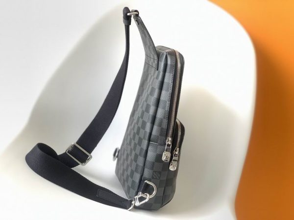 LV Avenue Sling Bag Damier Graphite Canvas For Men N41719 PA LV Avenue Sling Bag Damier Graphite Canvas For Men N41719 PA