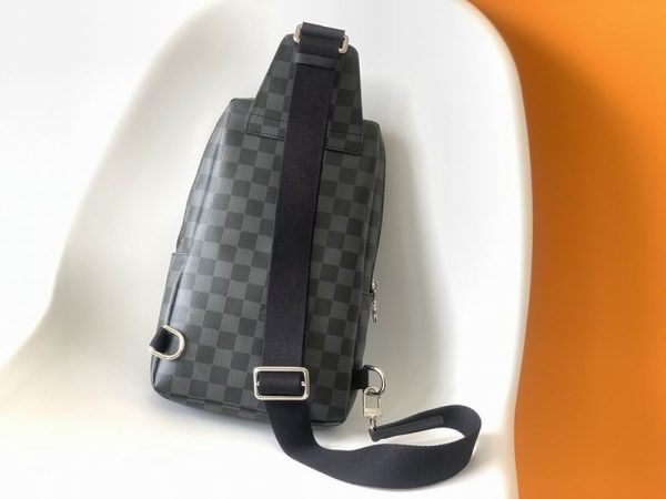 LV Avenue Sling Bag Damier Graphite Canvas For Men N41719 PA LV Avenue Sling Bag Damier Graphite Canvas For Men N41719 PA
