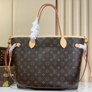 LV Neverfull MM Monogram Canvas Red For Women M46987