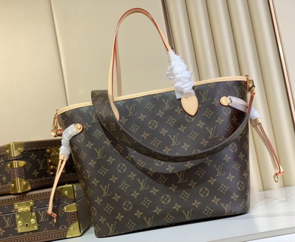 LV Neverfull MM Monogram Canvas Red For Women M46987 PA LV Neverfull MM Monogram Canvas Red For Women M46987 PA