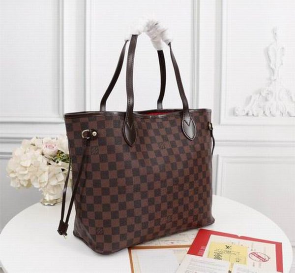 LV Neverfull GM Tote Bag Brown For Women‎ N40597 PA
