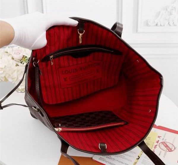 LV Neverfull GM Tote Bag Brown For Women‎ N40597 PA