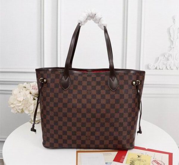 LV Neverfull GM Tote Bag Brown For Women‎ N40597 PA