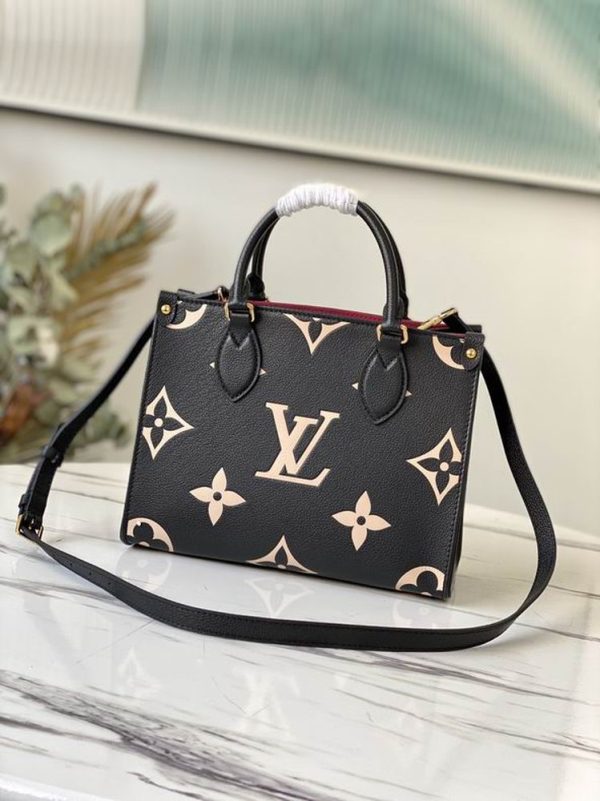 LV OnTheGo PM Tote Bag Black For Women M45659 PA