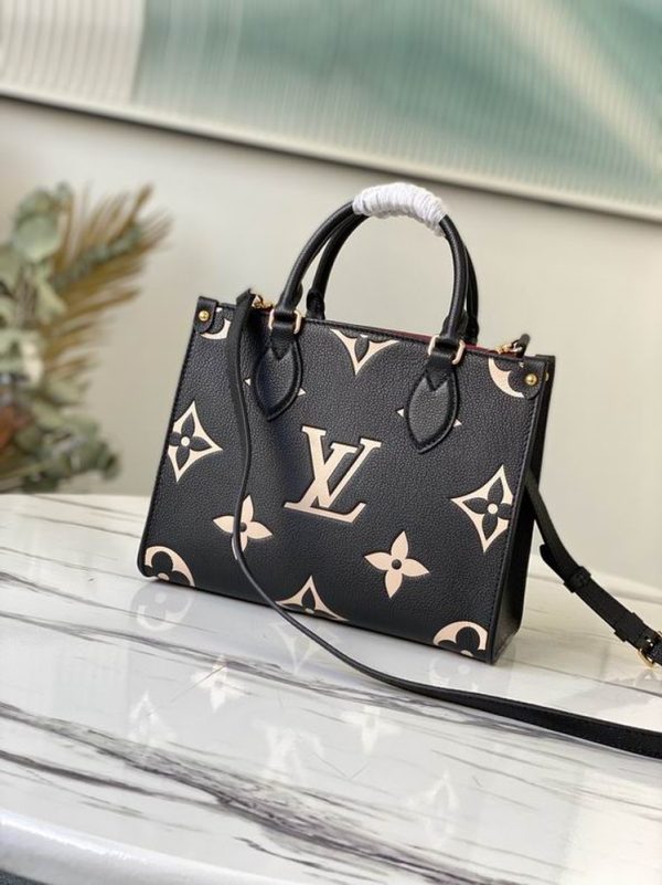 LV OnTheGo PM Tote Bag Black For Women M45659 PA