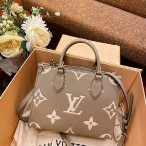 LV OnTheGo PM Bag Bicolor Light-Brown