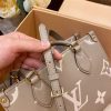 LV OnTheGo PM Bag Bicolor Light-Brown PA